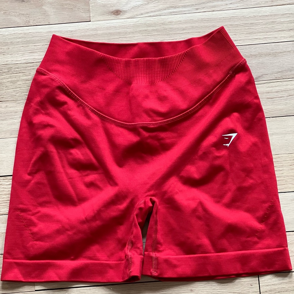 Gymshark Sweat Seamless Red Shorts